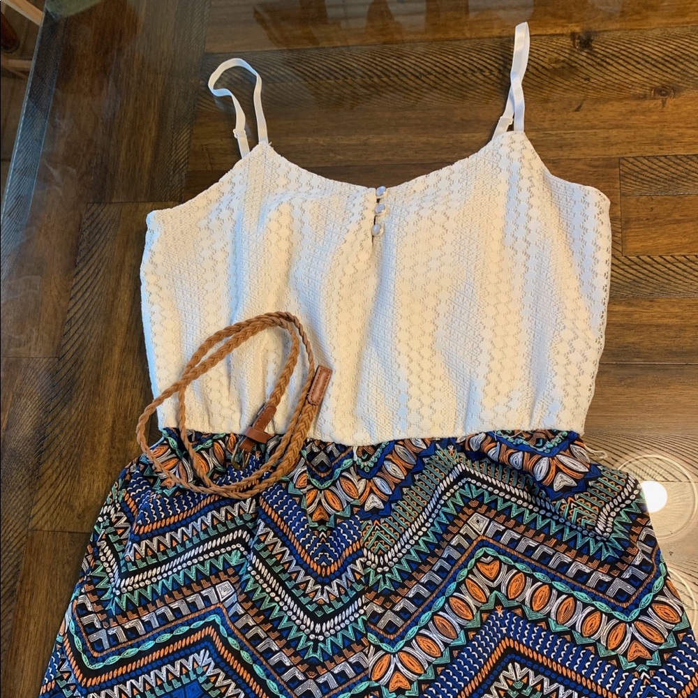 Stunning romper with belt
